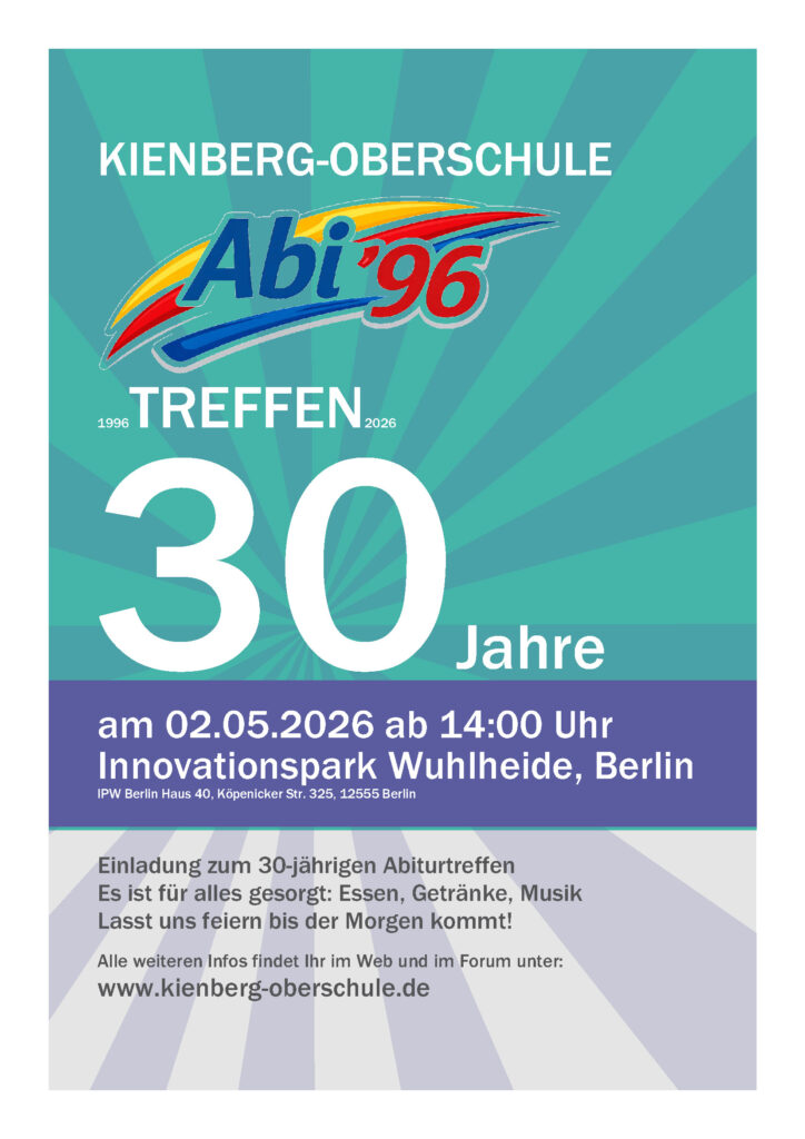 Flyer Abi'96 Treffen